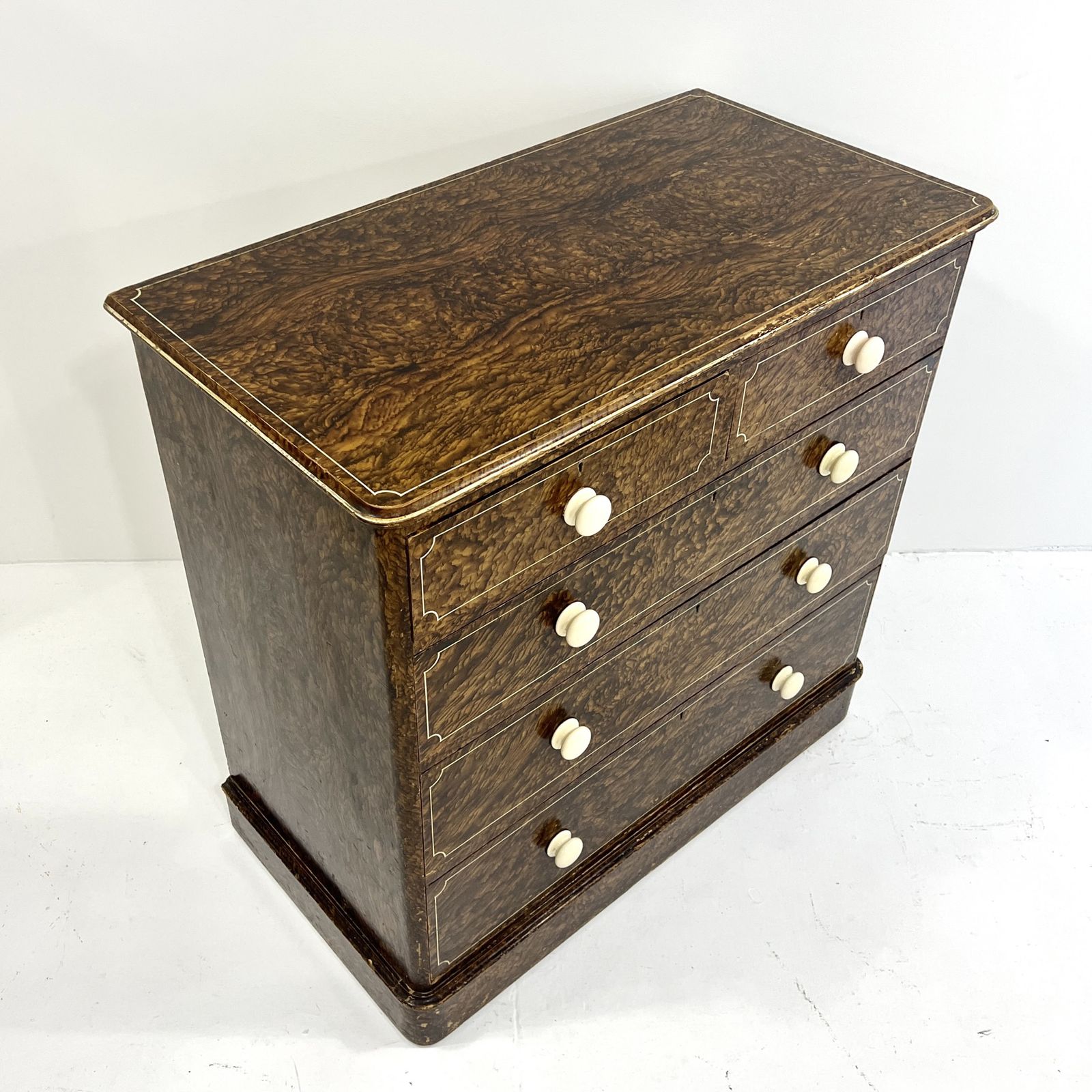 A Victorian Chest Of Drawers With A Line And Scumble Glaze Finish photo Furniture