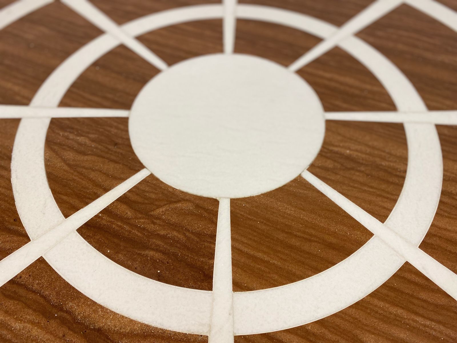 1970s Red And White Marble Dining Or Centre Table photo vinterior