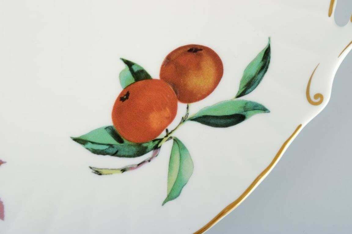 Royal Worcester Fine Porcelain Cake Plate With Motifs Of Apples And Berries photo Home Decor