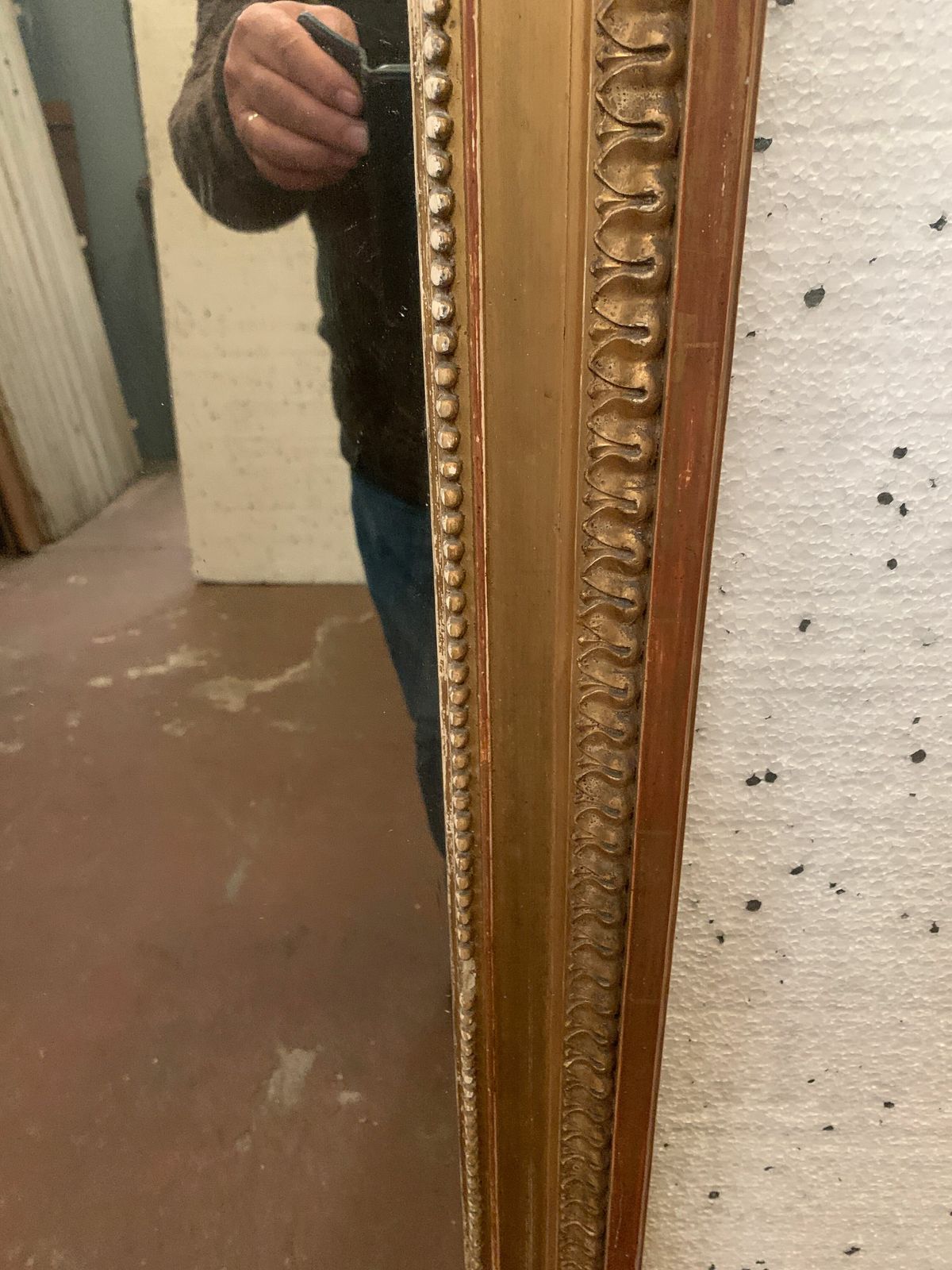 photo vinterior Louis XVI Style Mirror In Wood And Gilded Stucco XIX Century