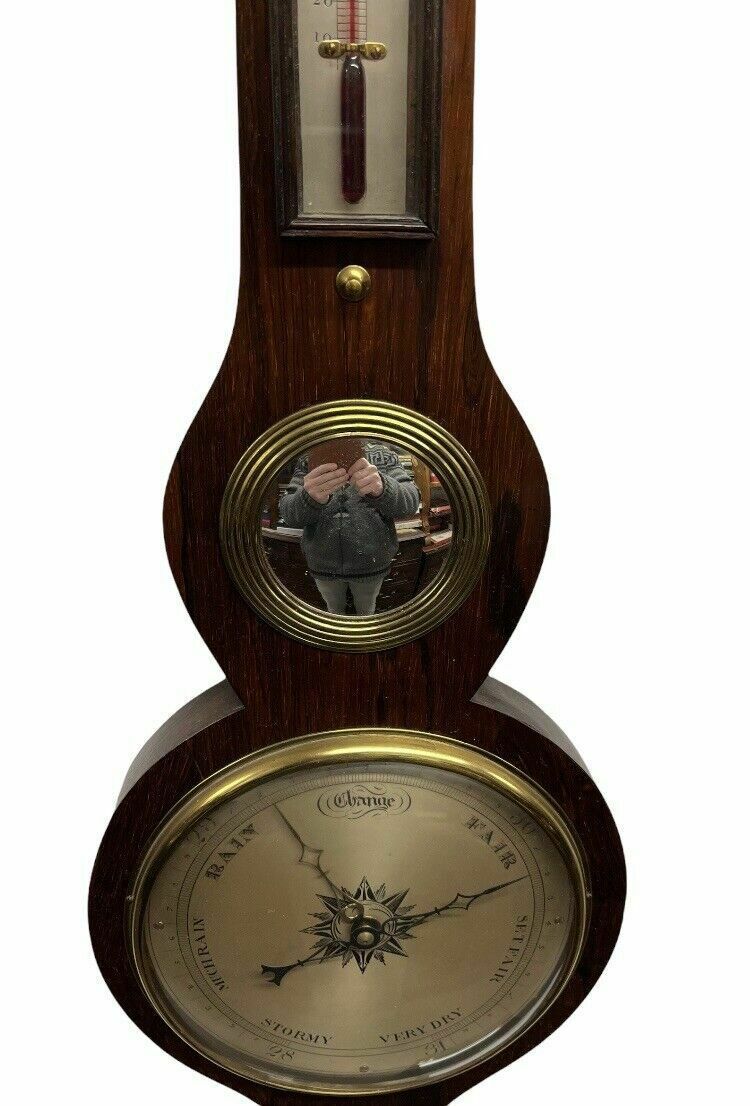 Home Decor Victorian Barometer In Rosewood Case By G. Matteri Of Tenbury. photo