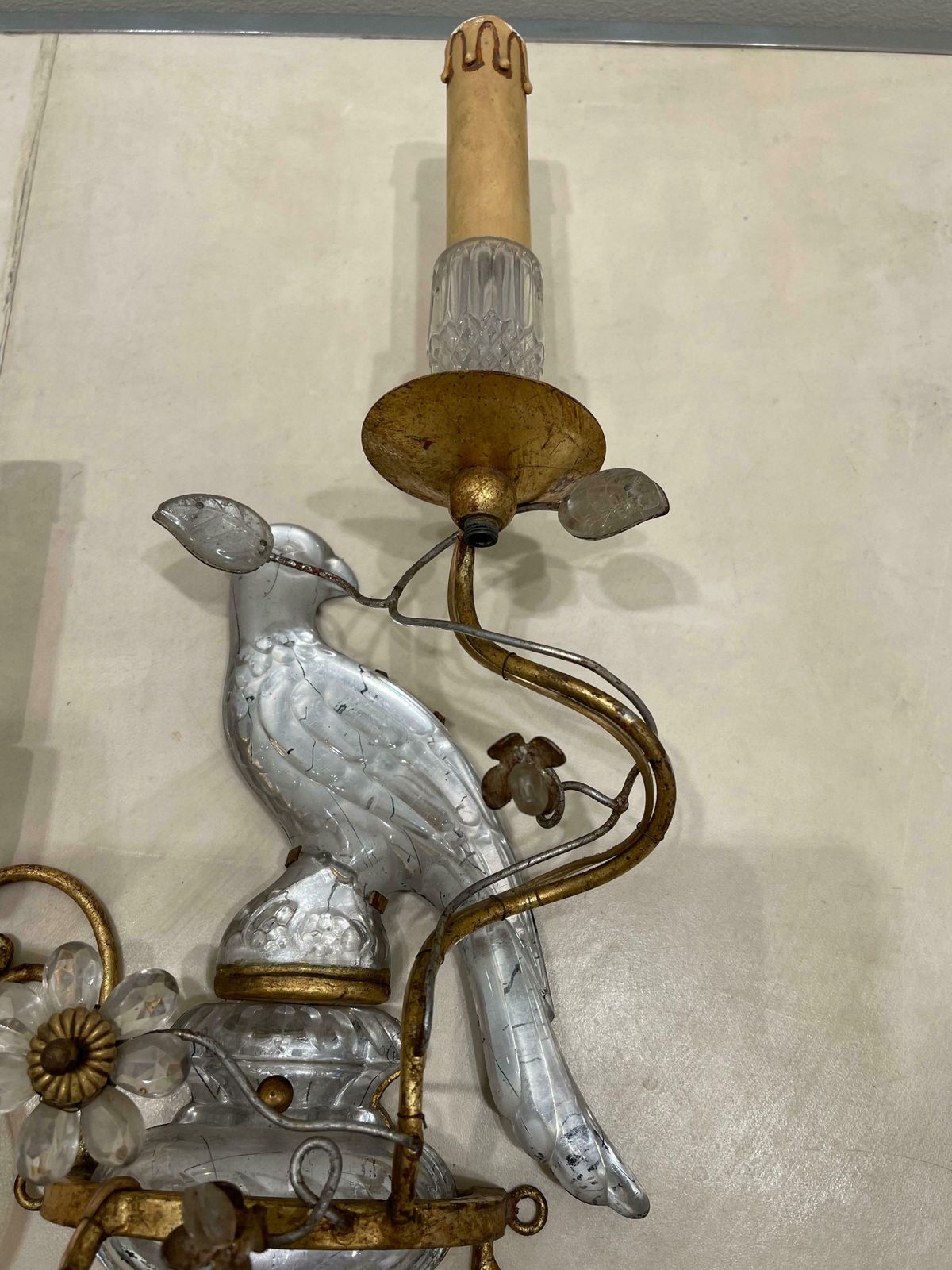 Stunning Pair Of Ancient Sconces By Maison Baguès, Art Déco, France photo Lighting