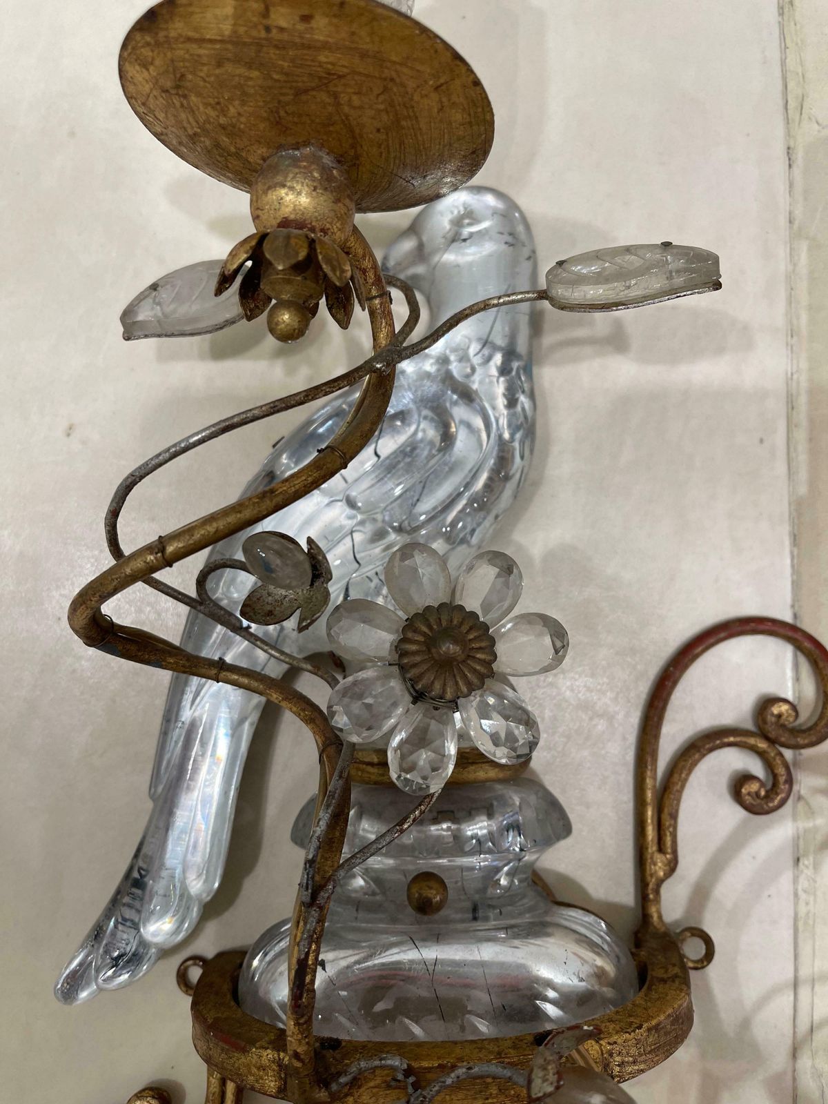 4190.38 Stunning Pair Of Ancient Sconces By Maison Baguès, Art Déco, France photo