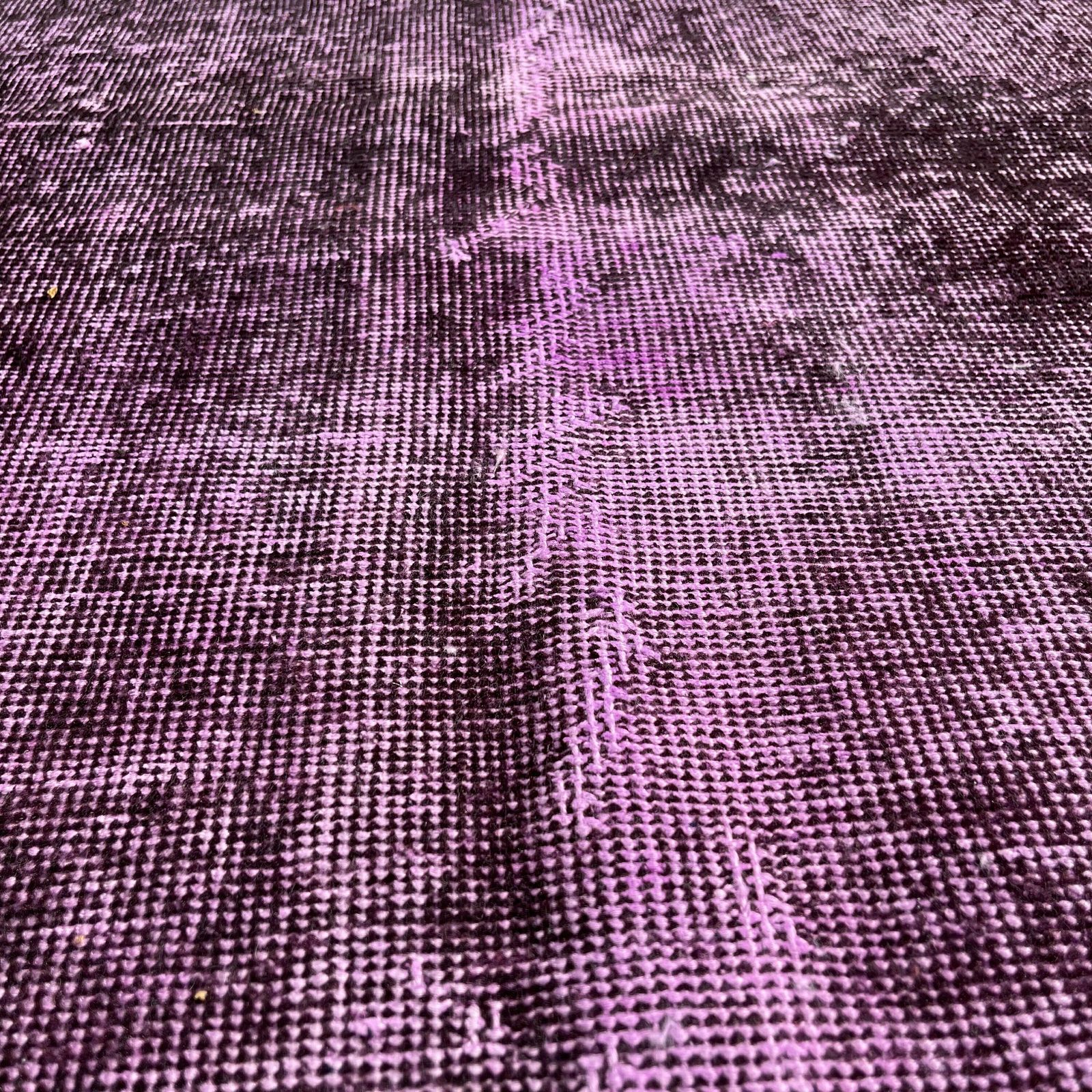 Distressed Turkish Rug 207 X 117 Cm Wool Vintage Rug, Over Dyed Pink photo buy
