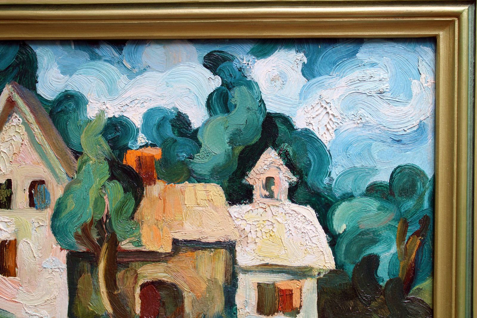 Anthony Luther A Walk In The Brisk Wind Oil On Cardboard, 48x60 Cm photo for sale