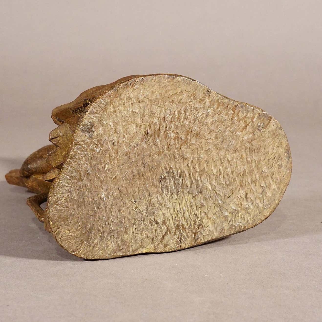 Finely Carved Wood Chamois Brienz, Switzerland Ca. 1900 photo vintage