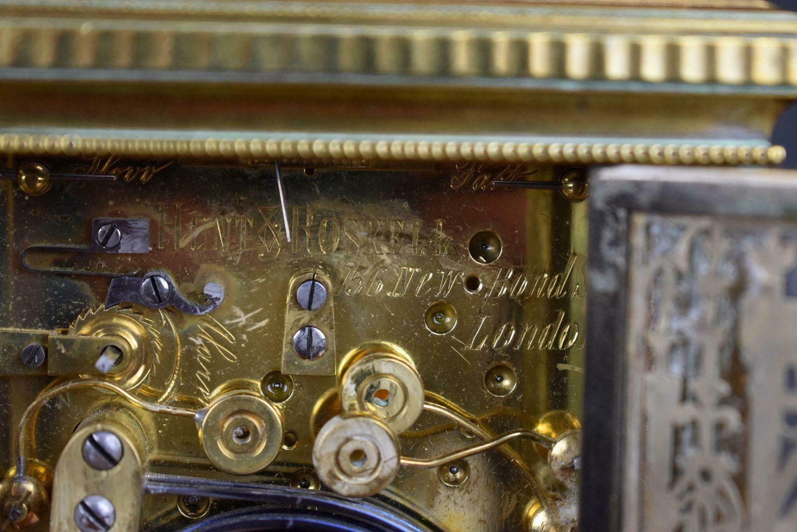 photo for sale 19th Century French Grand Sonnerie Carriage Clock, Hunt & Roskell