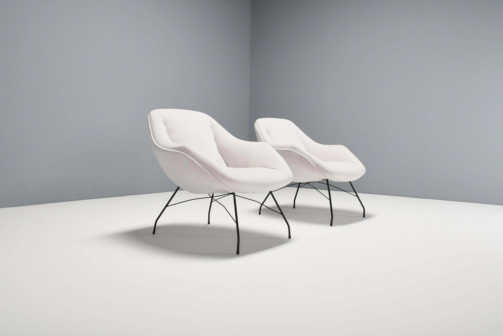Pair Of "Concha" Armchairs By Carlo Hauner & Martin Eisler, Brasil, 1955 photo furniture