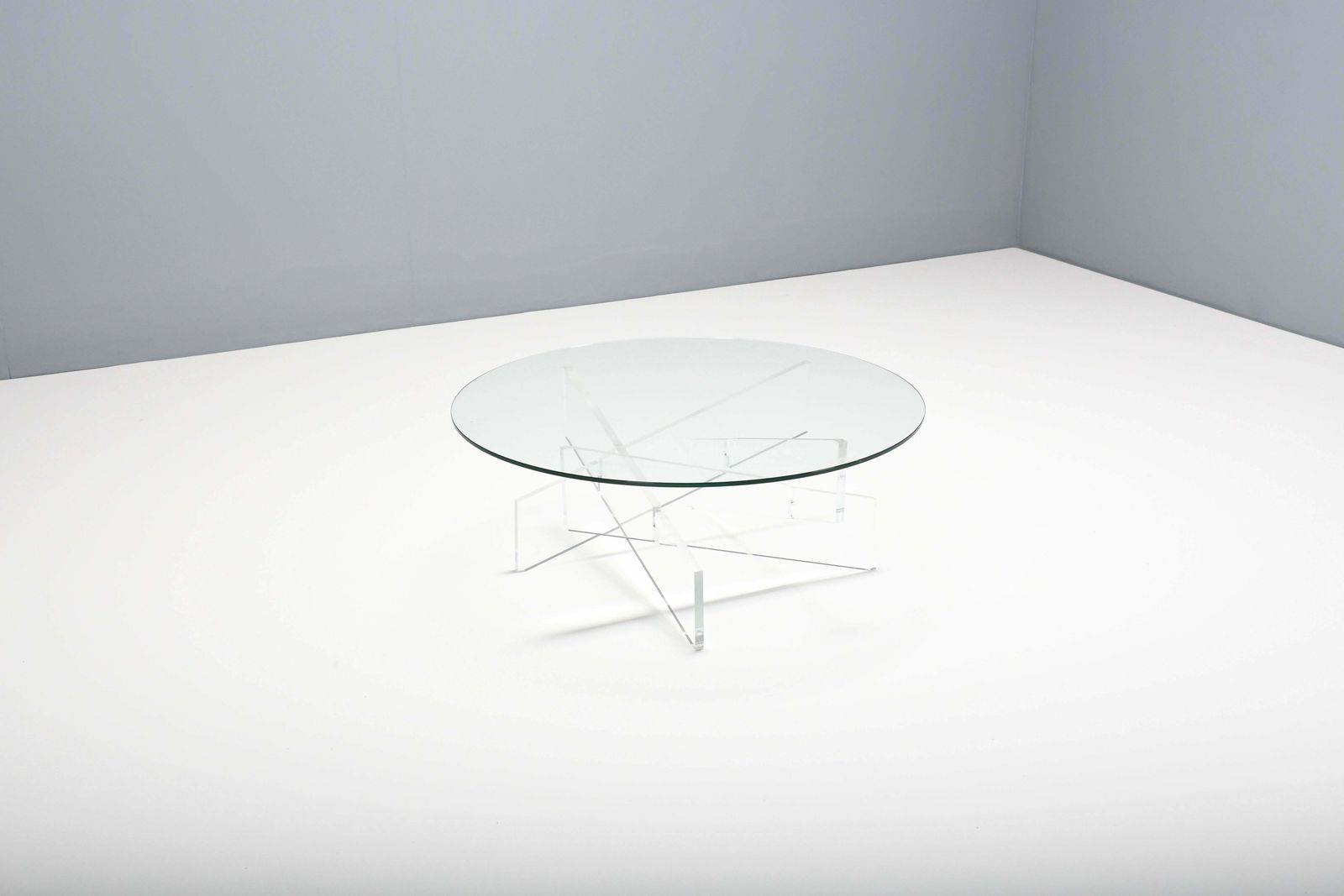 Graphic Lucite And Glass Coffee Table, Italy 1970s photo furniture