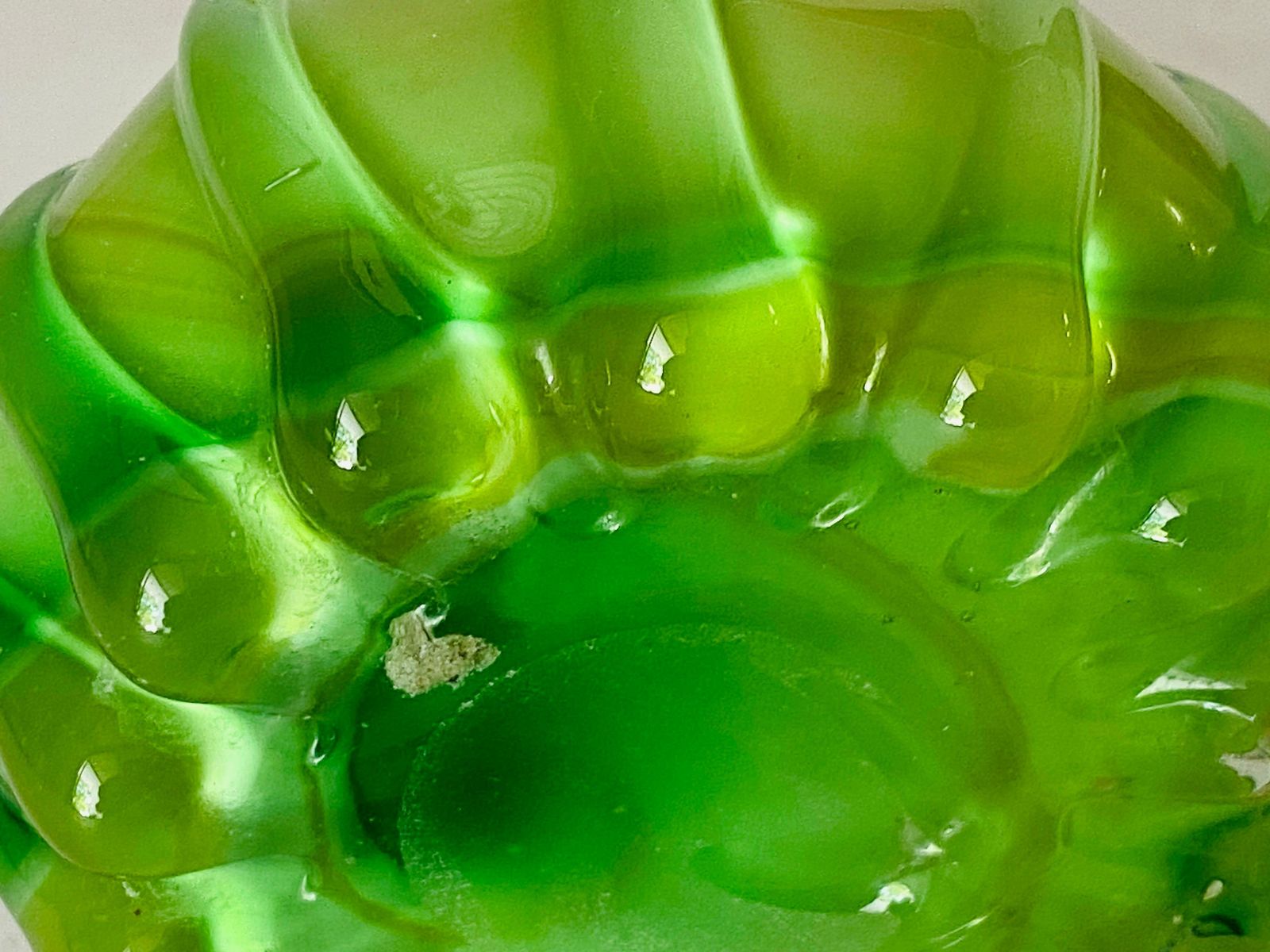 Home Decor Venitian Vase 1970 Venini Green And Yellow Colour Venini Style Italy photo