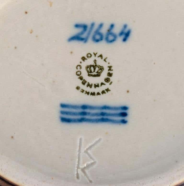 Knud Kyhn (1880 1969) For Royal Copehagen Small Ceramic Dish With Deer photo 164.0