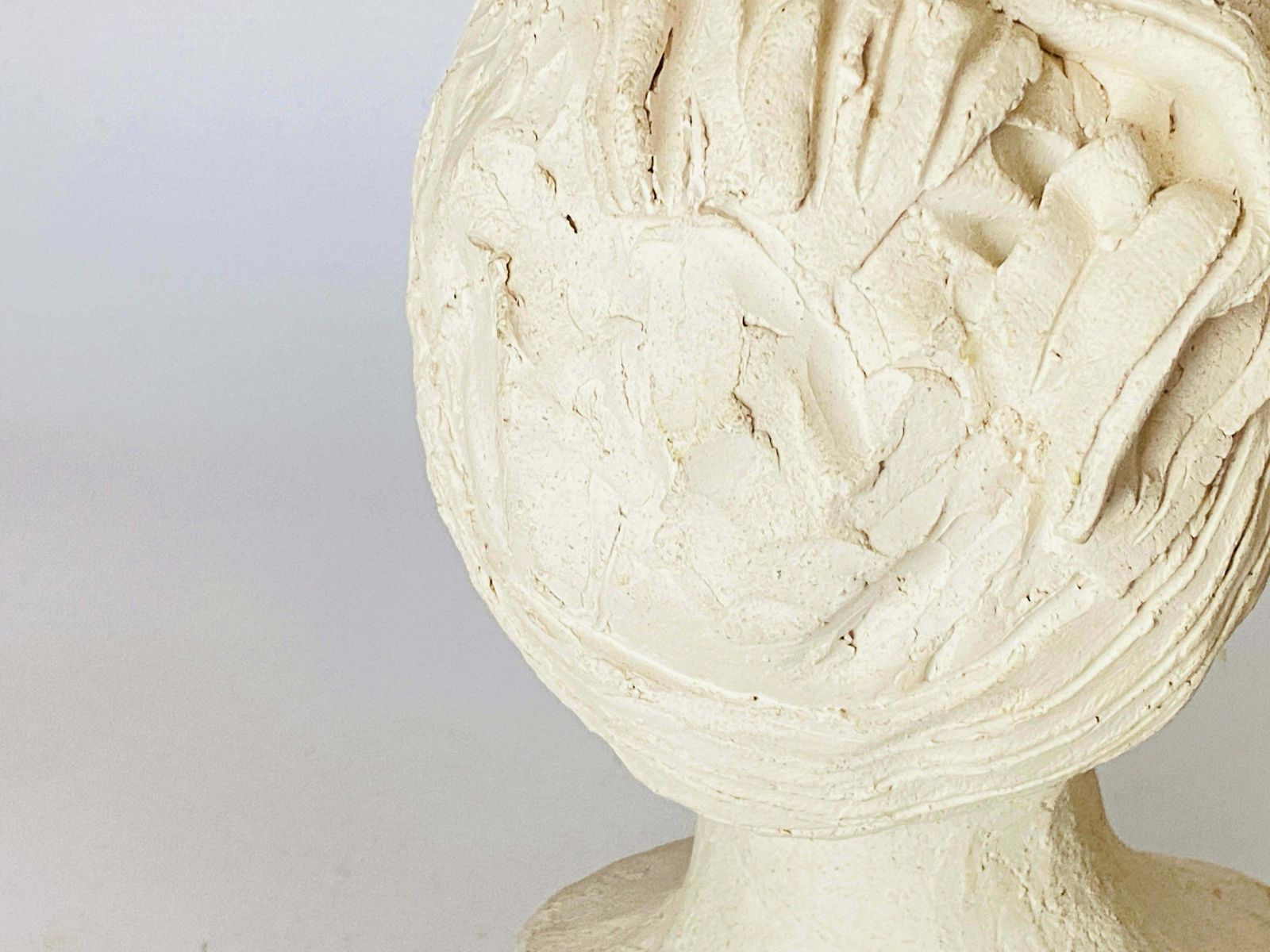 Plaster Sculpture Art Deco Period Woman Bust France, Circa 1930 photo furniture