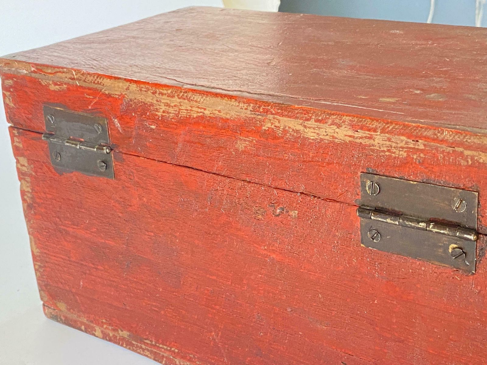 Large Decorative Or Jewellery Box, In Wood, England, 19th Century Flowers Decor photo vintage