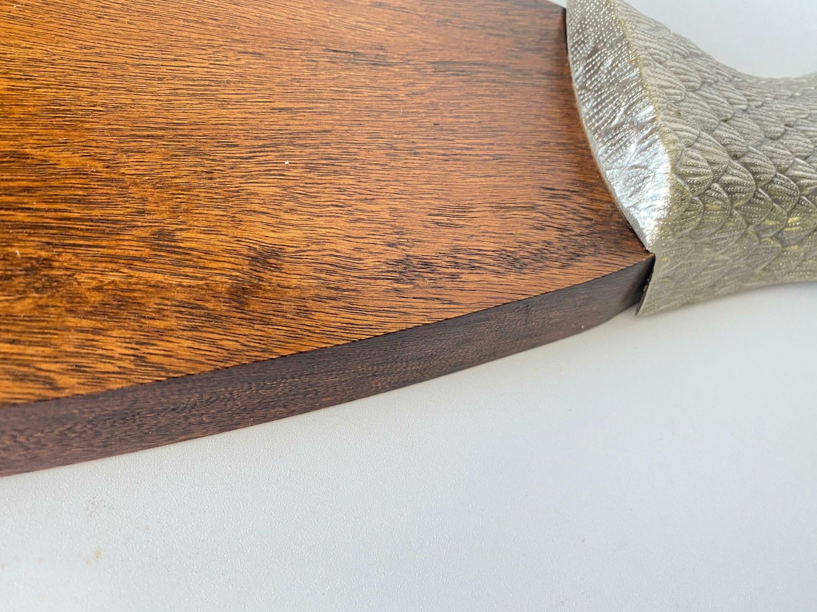 Wooden Chopping Or Cutting Board Old Patina, Brown Colour, French, 20th Century photo 376.0