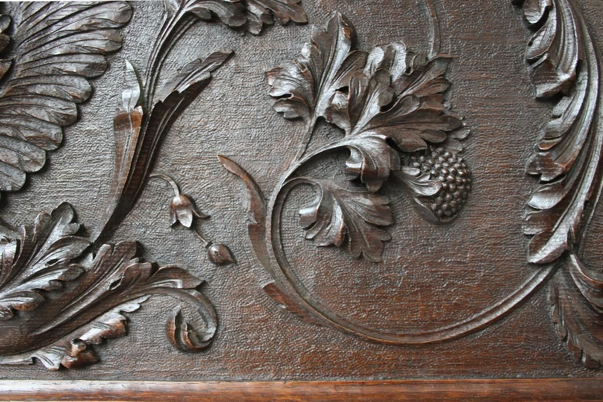 Large And Unusual Restored Reclaimed Antique Late Victorian Carved Oak Fireplace Surround photo buy
