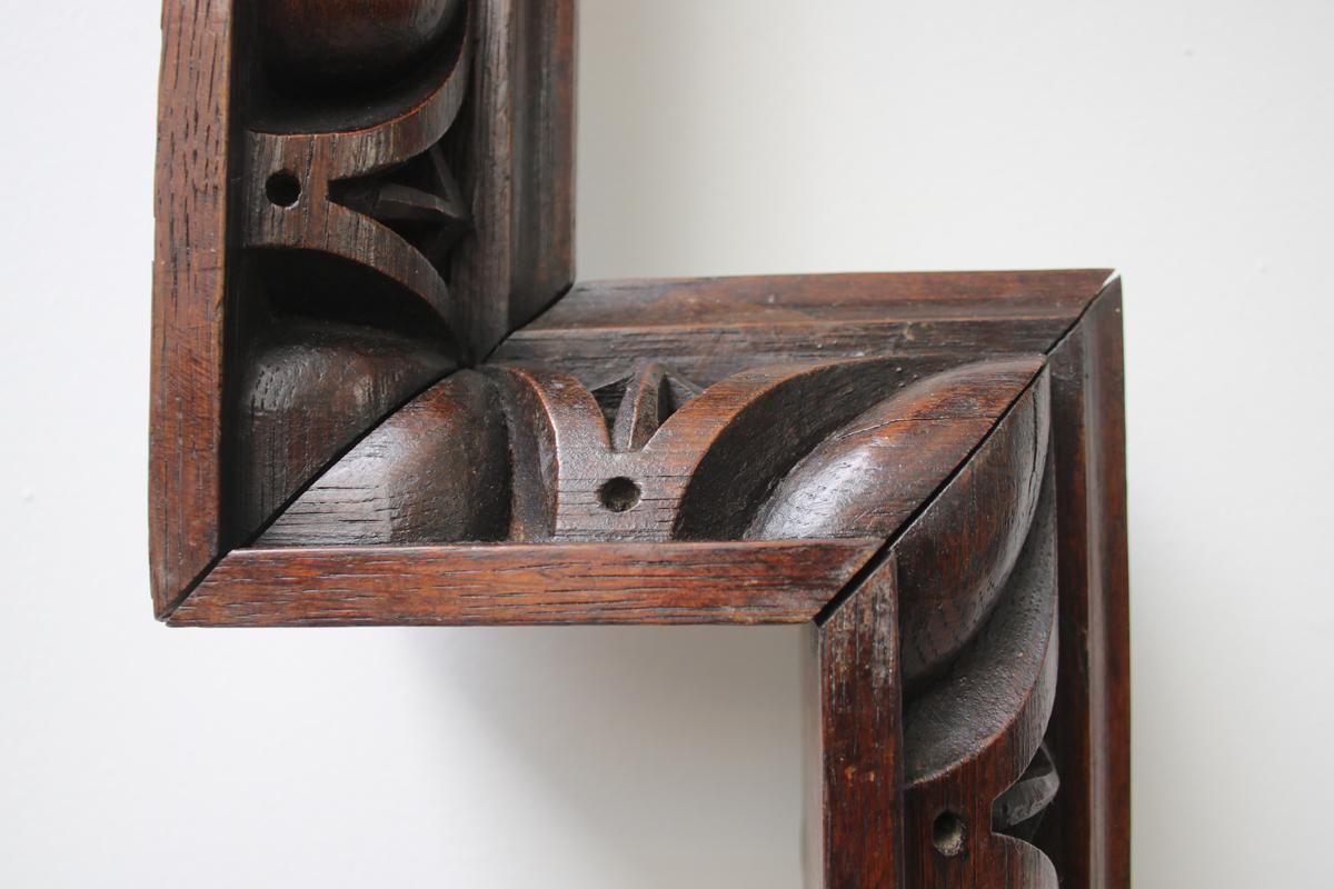 5750.0 Large And Unusual Restored Reclaimed Antique Late Victorian Carved Oak Fireplace Surround photo