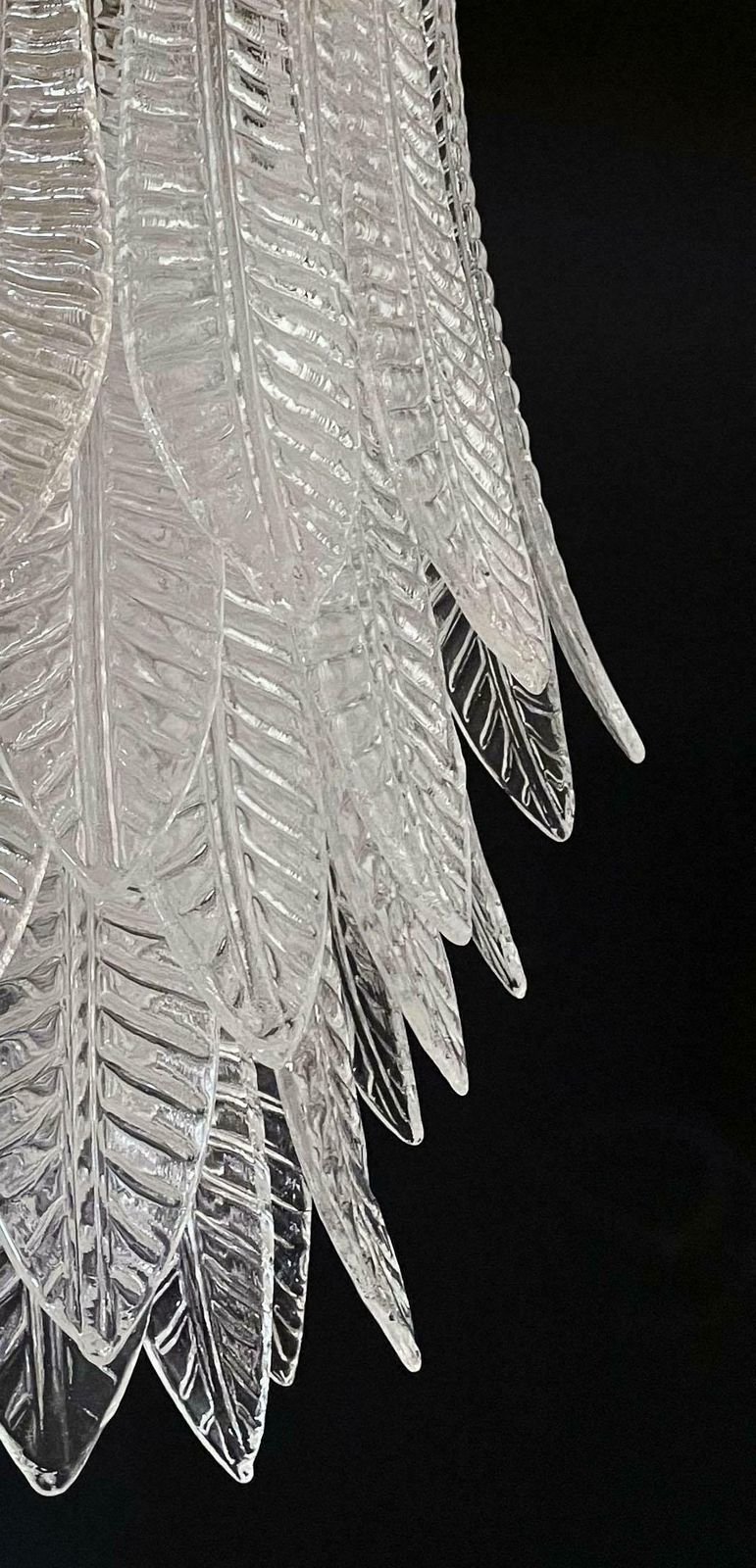 Amazing And Huge Italian Murano Felci Glass Chandeliers, 41 Glasses photo Lighting