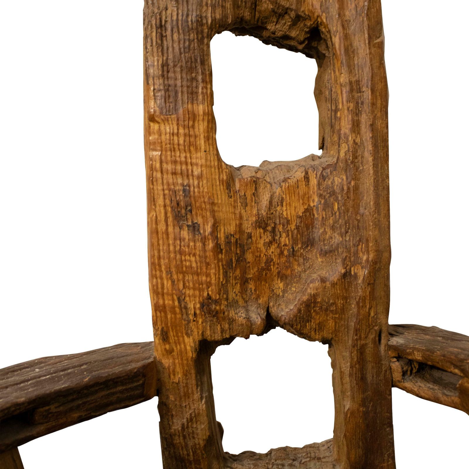 Handcrafted Sculptural Wooden Throne, Germany, 1920 photo vintage