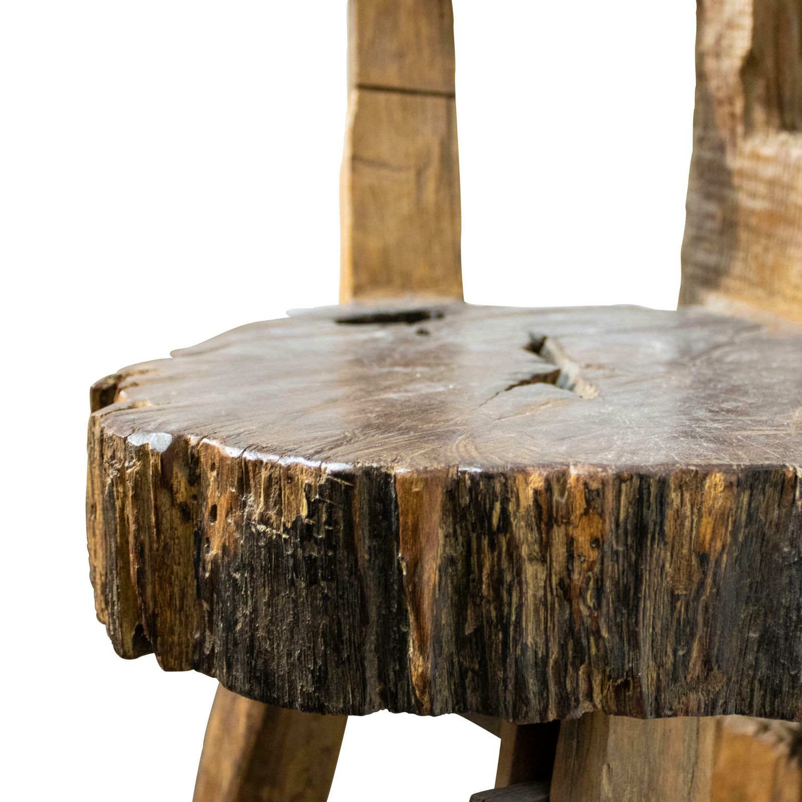 photo furniture Handcrafted Sculptural Wooden Throne, Germany, 1920