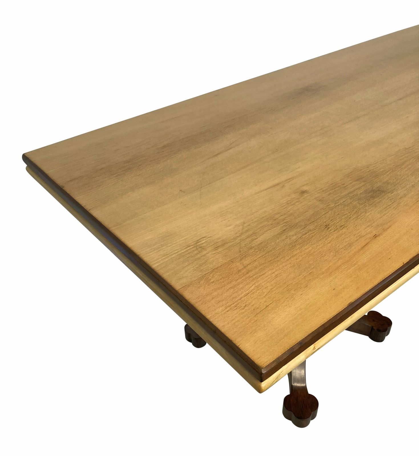 A Large Italian Mid Century Dining Table In The Gothic Manner photo vinterior