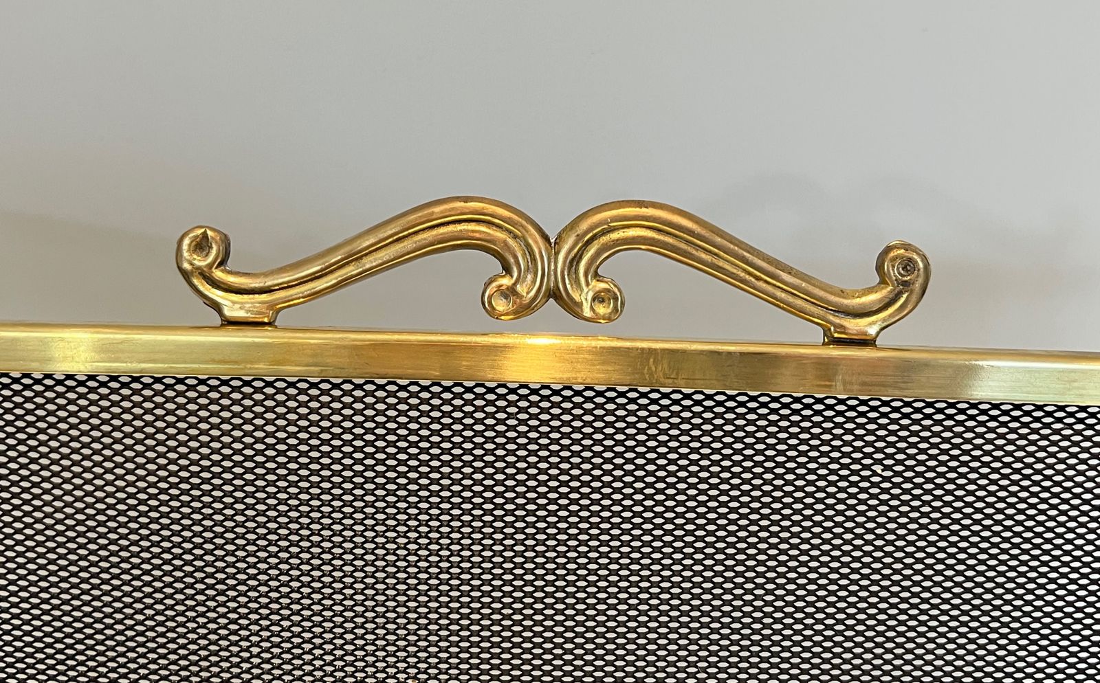 Brass And Grilling Fireplace Screen photo Home Fixtures