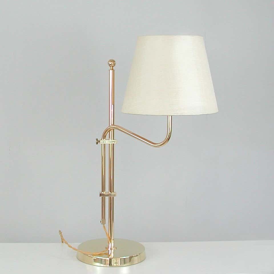 Adjustable Brass Table Lamp By Bergboms, Sweden, 1950s photo 1433.0