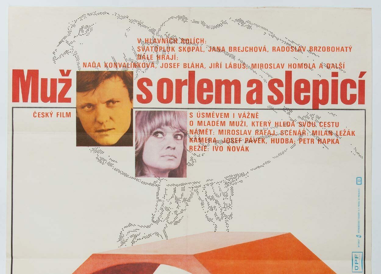 Movie Poster, The Man With Eagle And Chicken, Alexej Jaroš, 1978 photo furniture