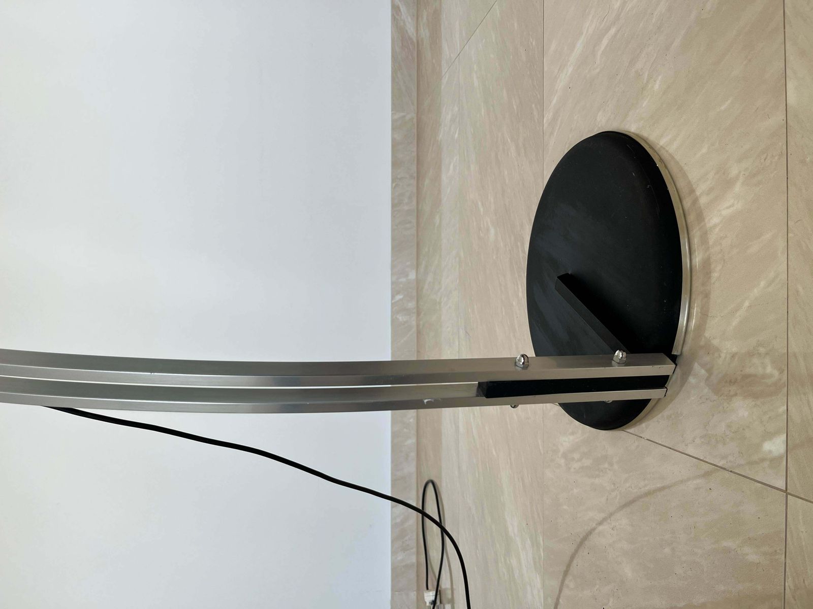 photo for sale Design Mid Century Harvey Guzzini Style Adjustable Floor Arc Lamp , Around 1970