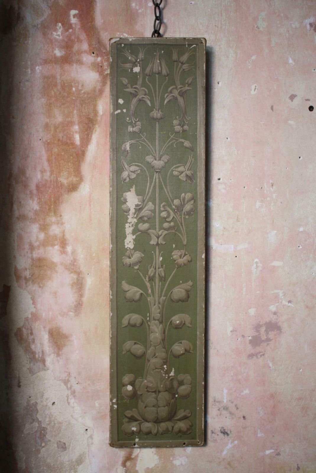 Early 20th C Painted Frieze, Manner Of Albert Hayes, South Ken System London photo Art