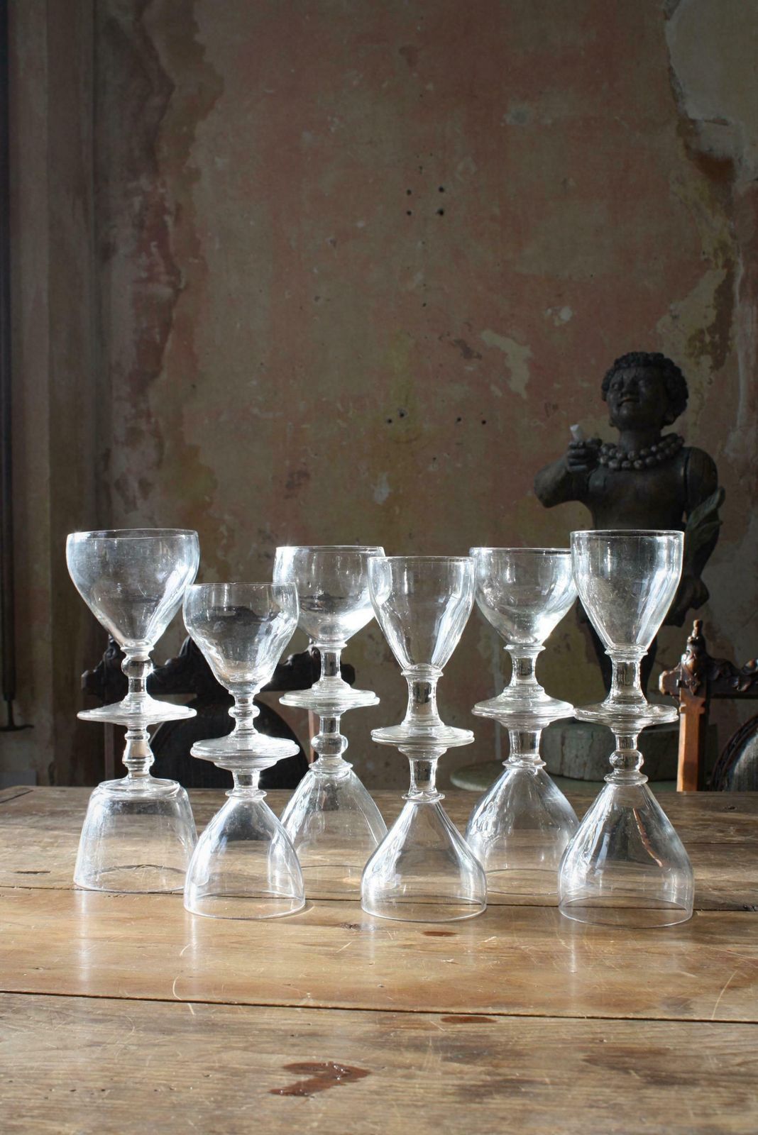 Home Decor 19th Century Collection Of Georgian Rummers & Labeled Cut Glass Decanters photo
