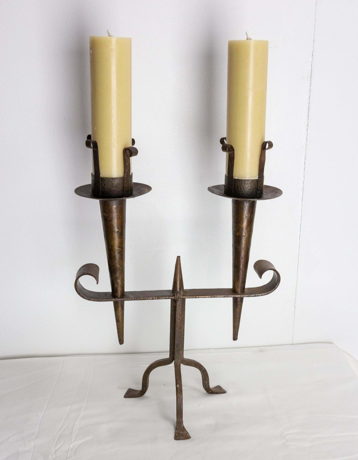 French Wrought Iron Candle Holder, French, Circa 1960 £400.10 photo for sale