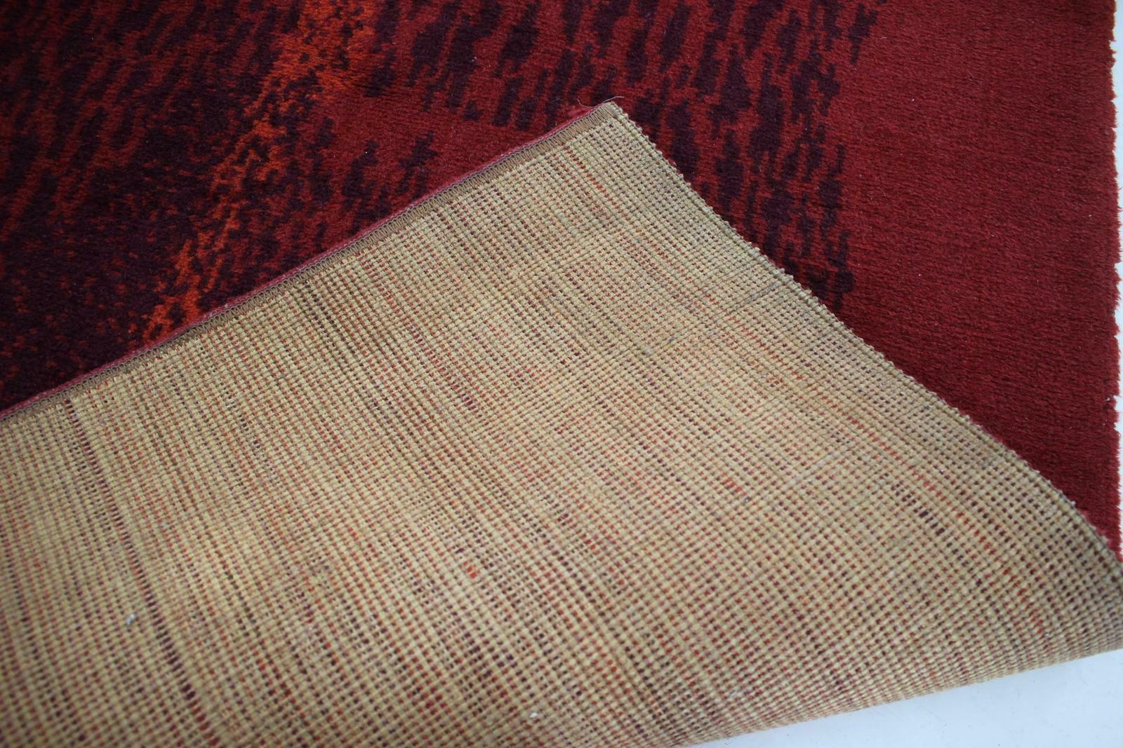 Mid Century Abstract Design Geometric Rug / Carpet, 1970s / Czechoslovakia photo buy