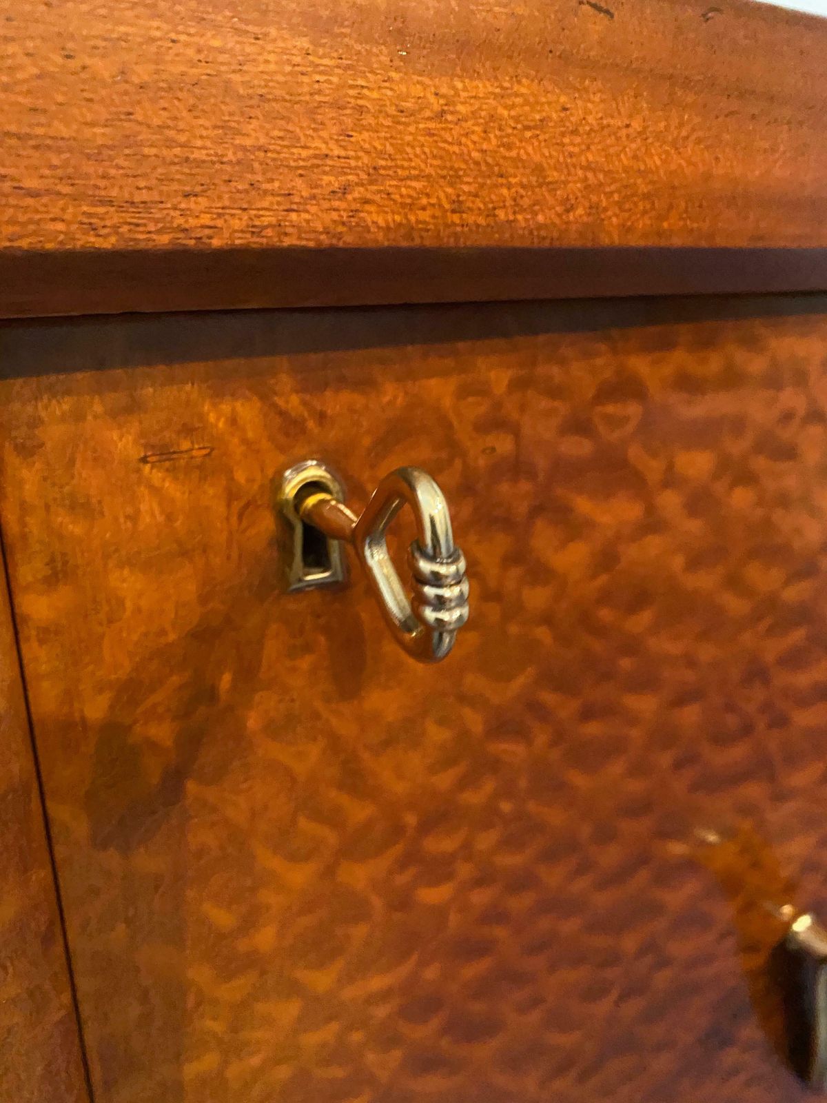 Italian Midcentury Amboyna Briar Sideboard By Vittorio Dassi, 1950s photo vintage