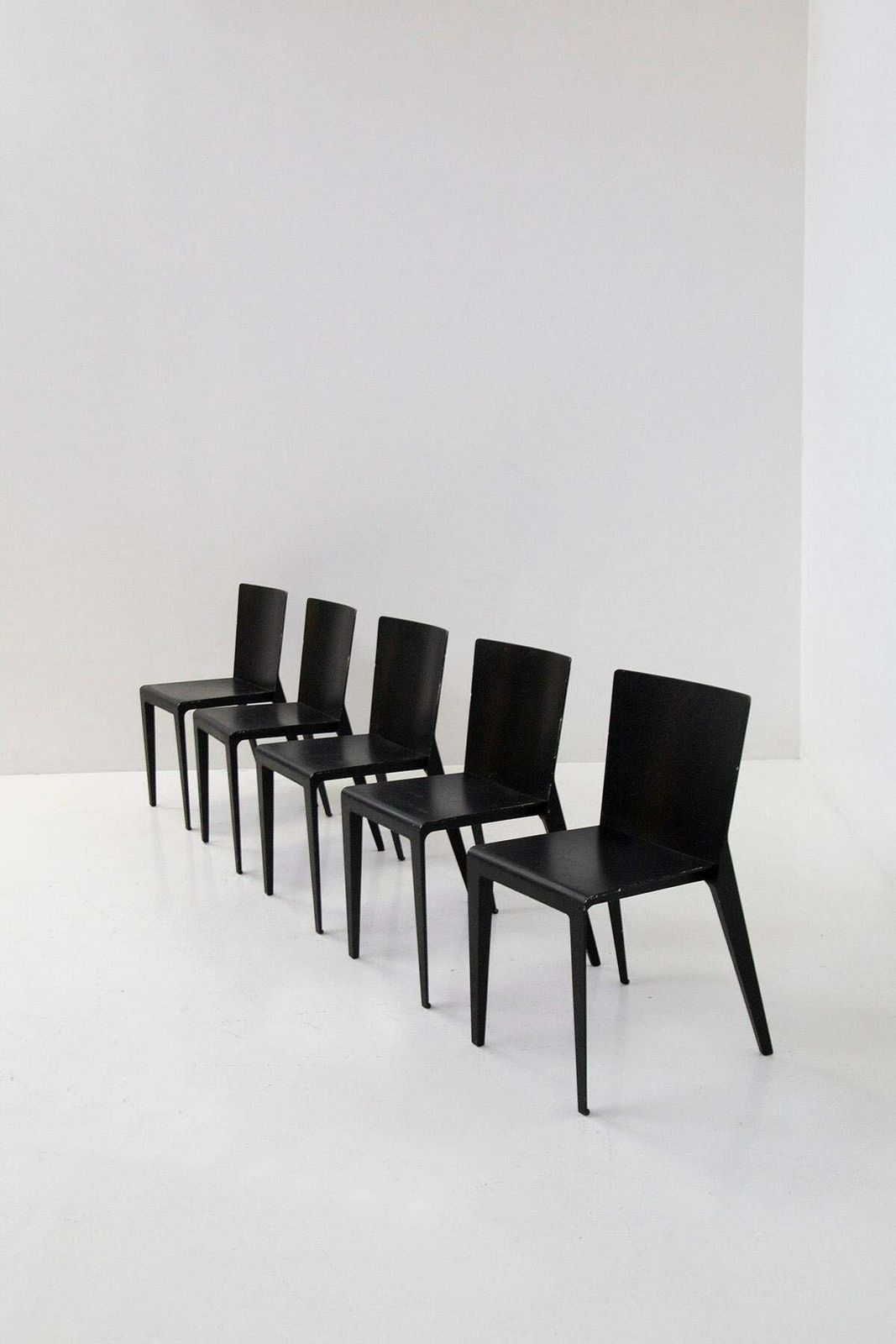 Molteni Chairs Set Of Five Model Alfa By Hannes Wettstein photo furniture