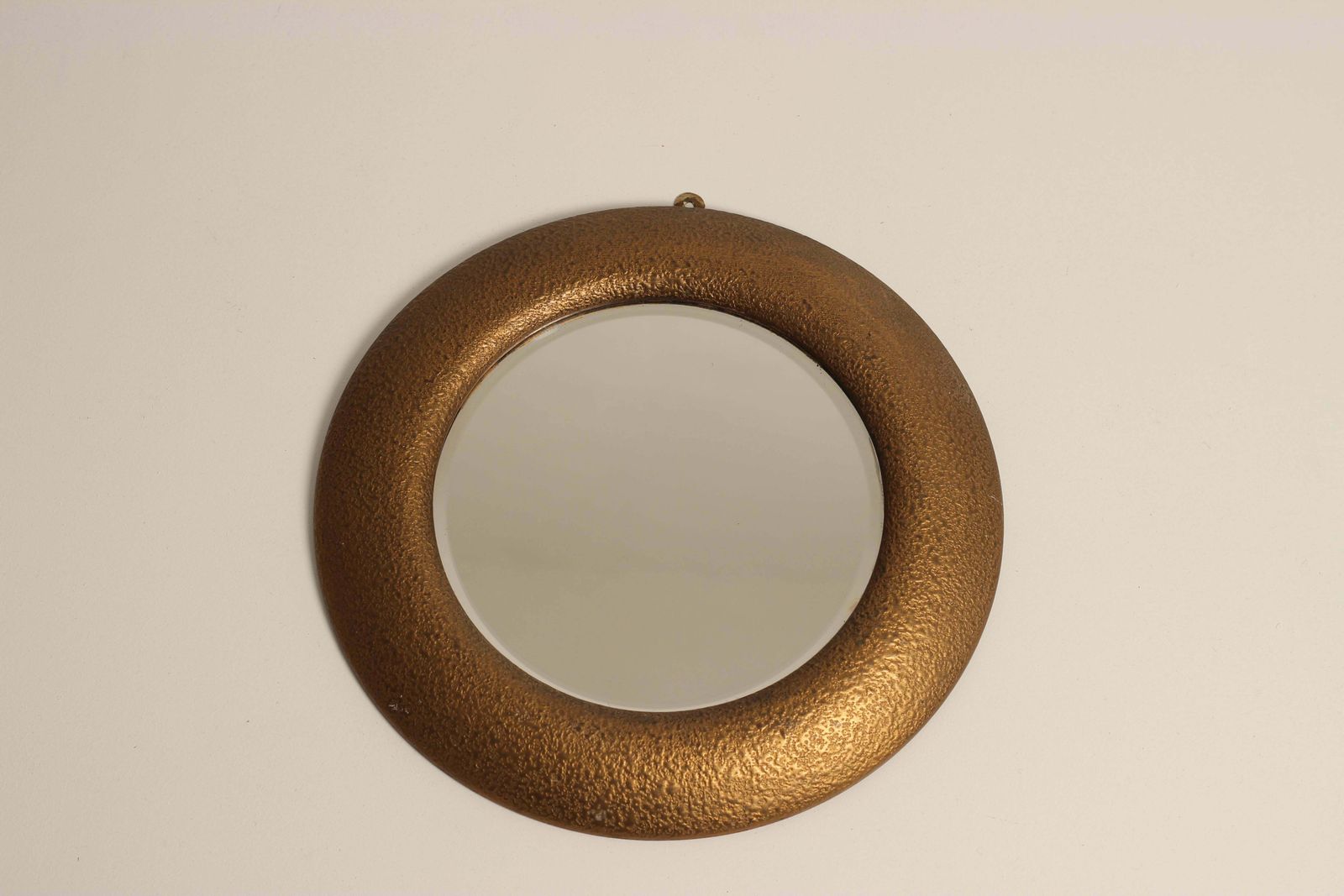Art Deco Portal Mirror With Textured Gilt Gesso Surround And Bevelled Glass photo Home Decor