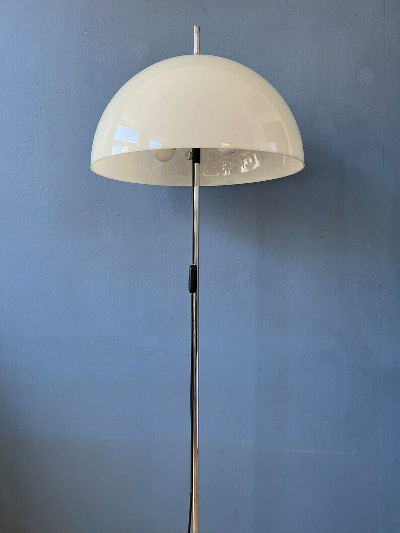 Vintage Dijkstra Mushroom Floor Lamp With White Acrylic Glass Shade photo buy