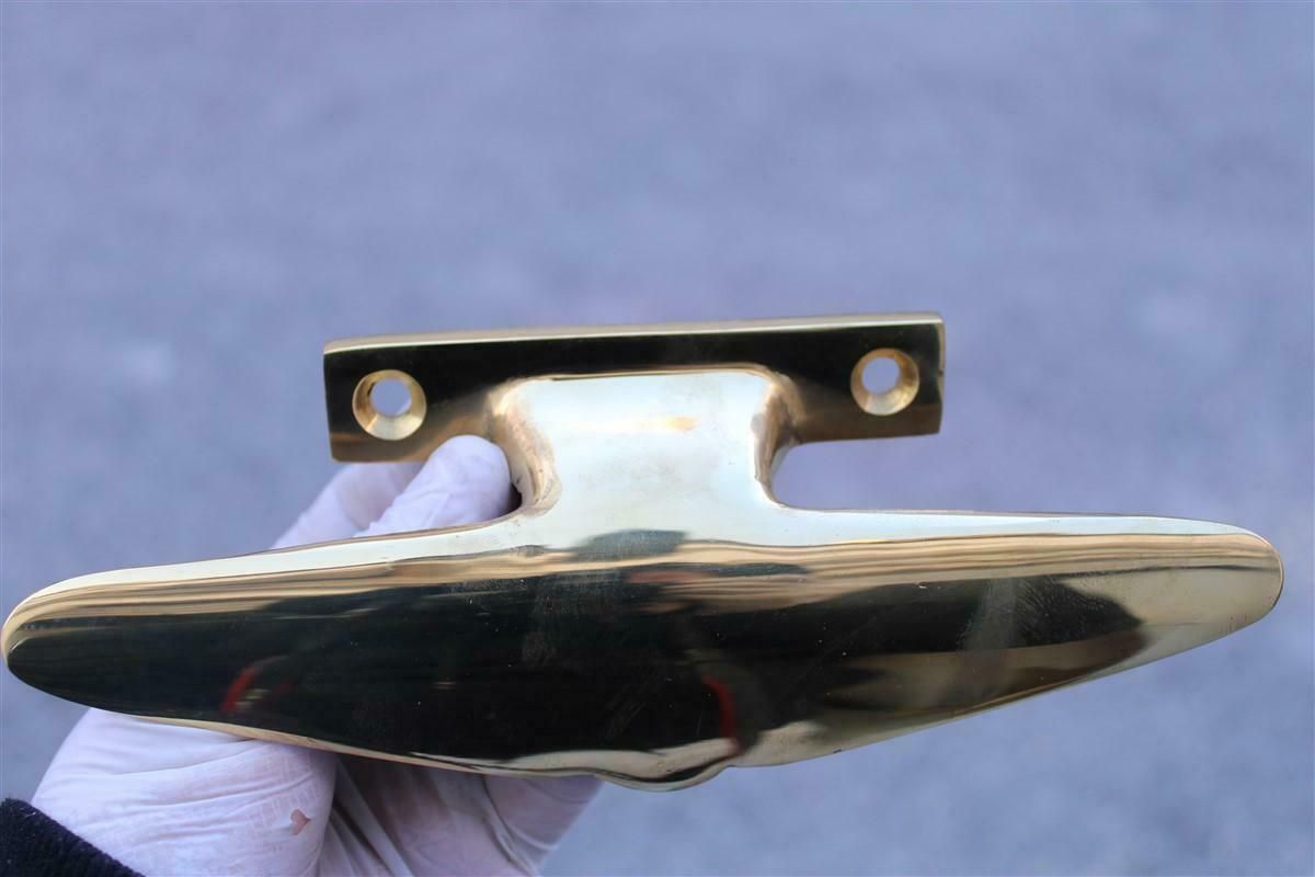 Home Fixtures Mid Century Pair Of Italian 1950s Handles Solid Brass Gold Aeroplane Tail Italy photo