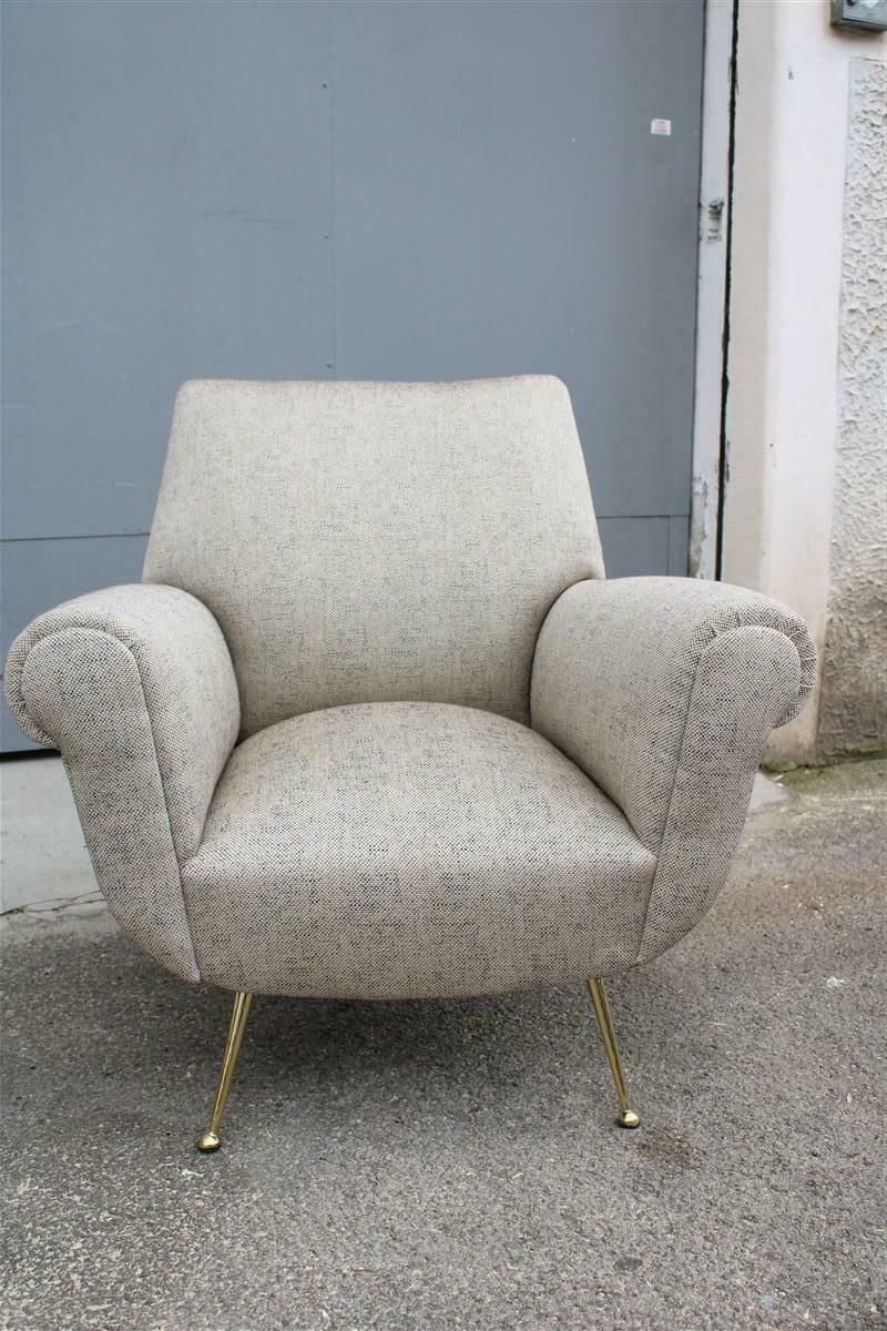 Pair Mid Century Italian Design Armchairs Gigi Radice For Minotti 1950s photo Furniture
