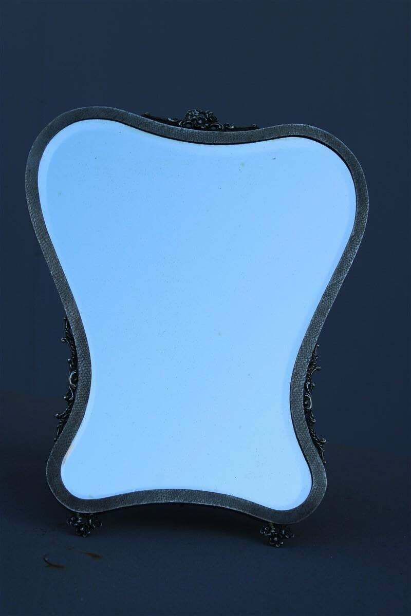 Italy 1950 Silver Mirror For Women''S Dressing Table For Make Up And Earrings photo 960.0