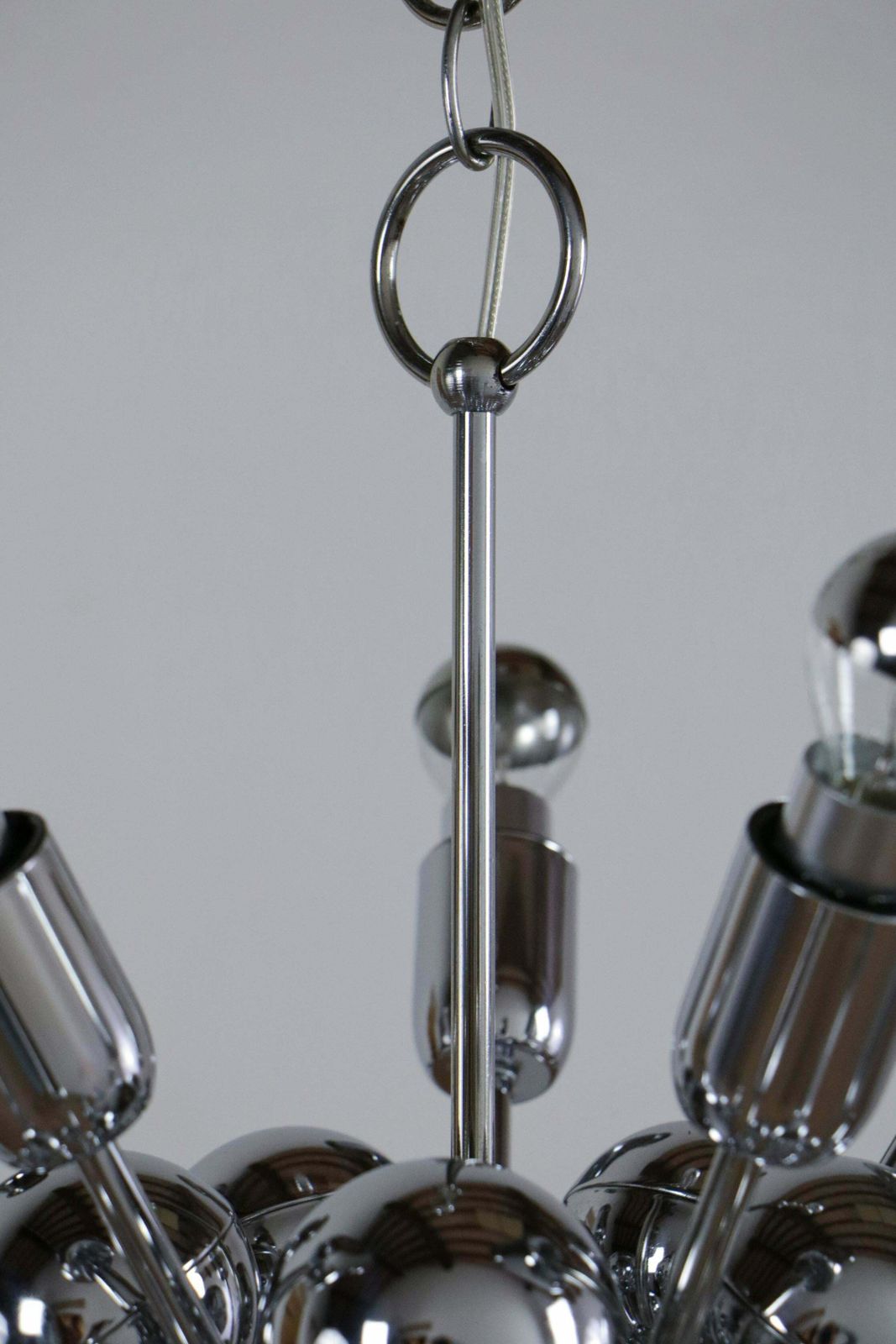 photo for sale Italian Space Age Sputnik 20 Lights Chandelier By Reggiani Goffredo, 1965s