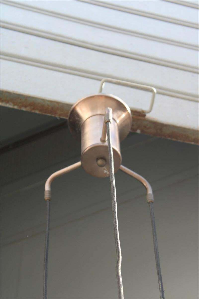 Stilux Ceiling Lamp Aluminium And Glass Sculpture Italian Design 1950s photo 1920.0