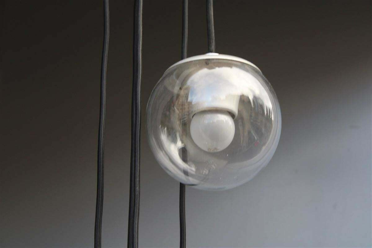 Gino Sarfatti Arteluce Ceiling Lamp 1965 Model 2095 Balls Glass Aluminium photo Lighting