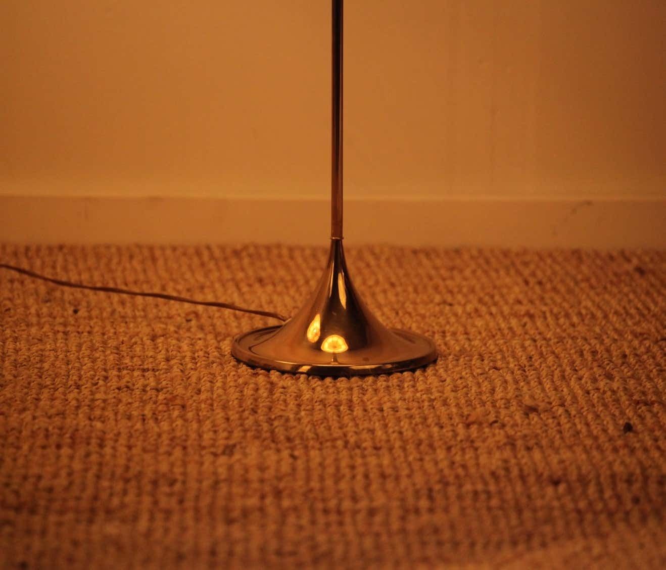 Bergboms, Pair Of Floor Lamps, G 024, Brass, Scandinavian Modern / Midcentury photo vinterior