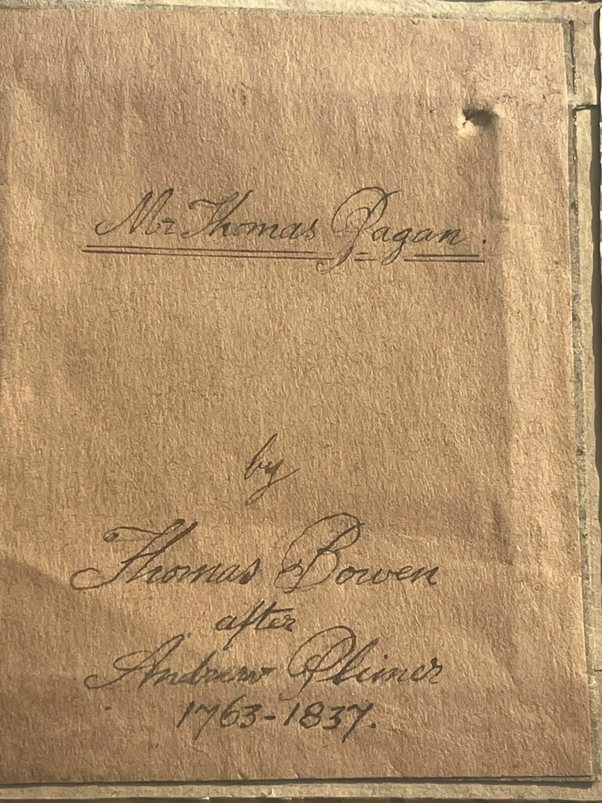 Portrait Miniature Of Thomas Pagon, By Thomas Bowen photo vinterior