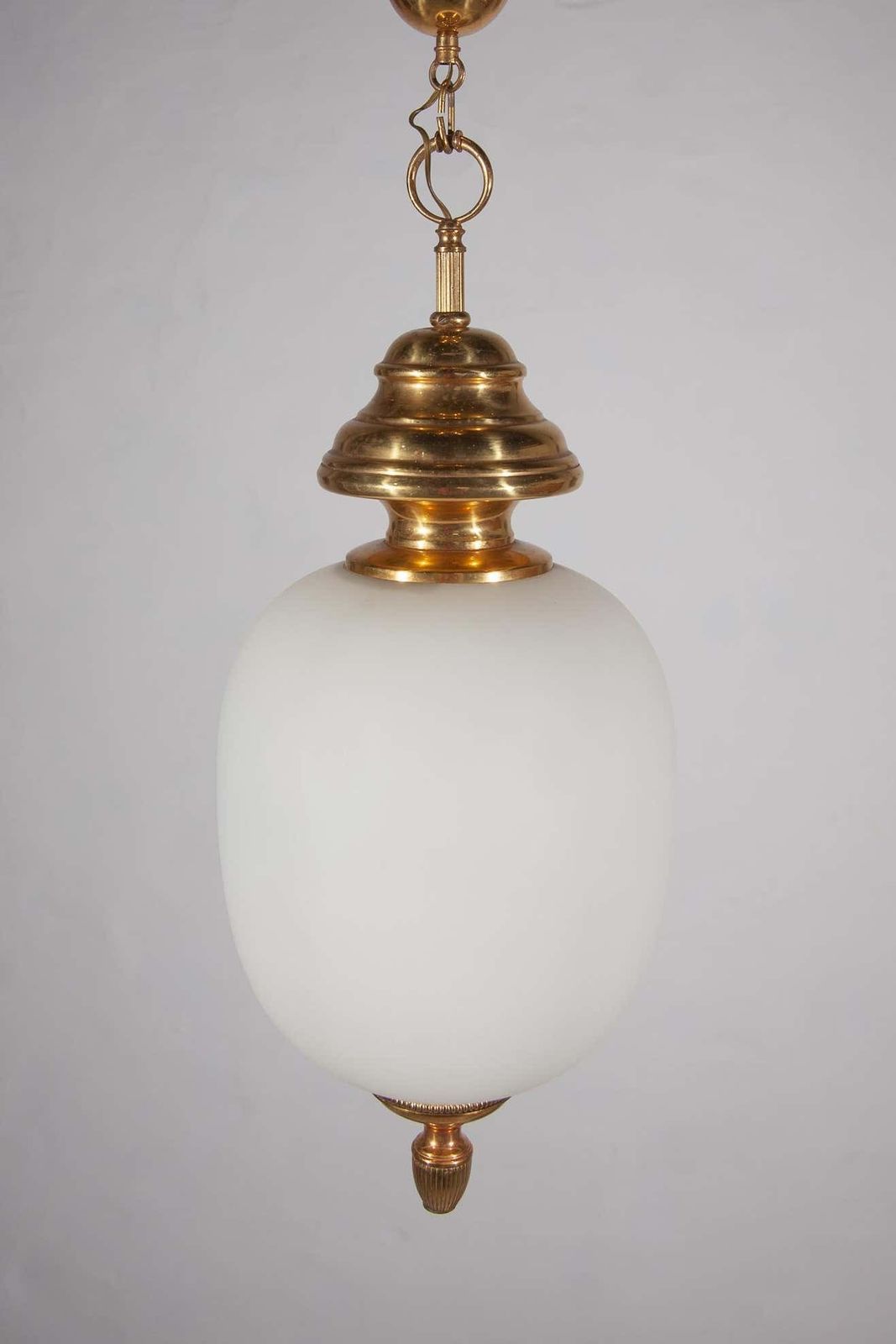 Hollywood Regency Opaline 1950s ''China'' Pendant Lamp, Italy photo vintage