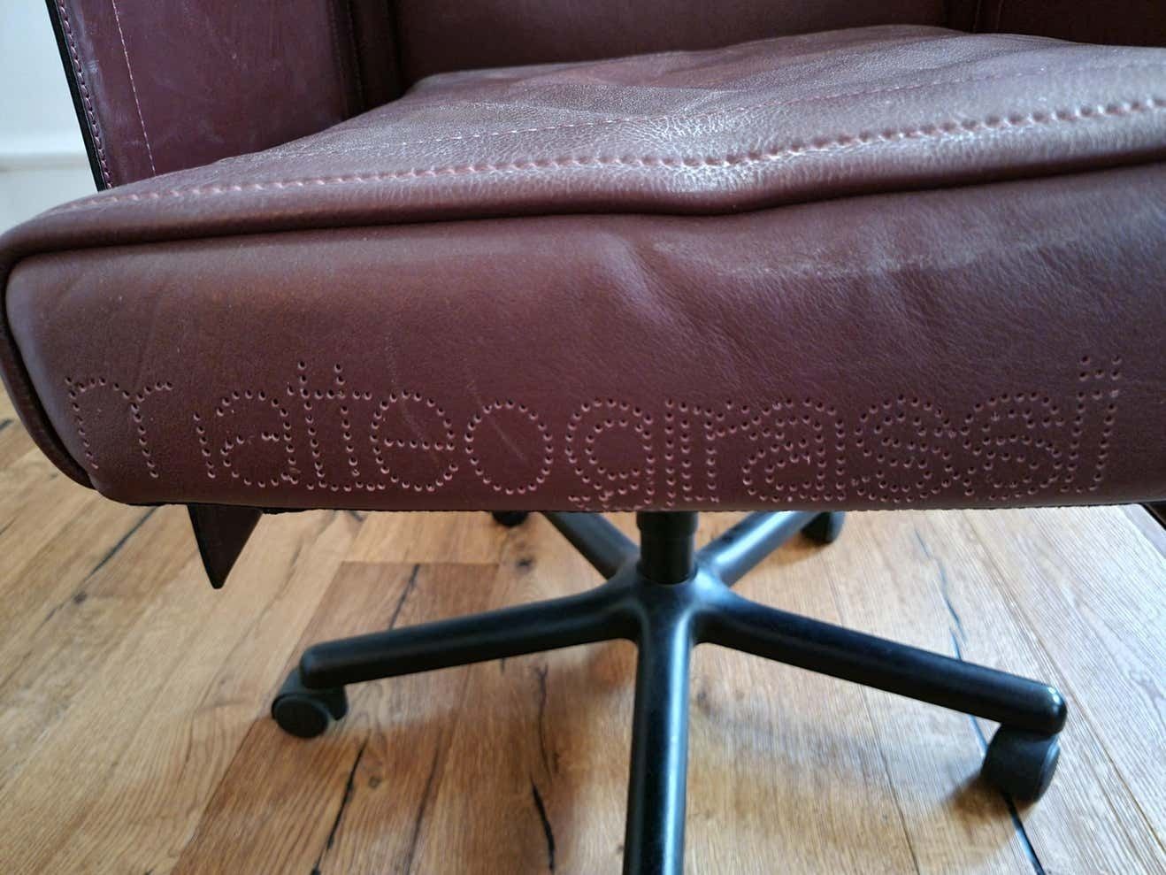 Tito Agnoli, Desk / Swivel Chair "Korium" For Matteo Grassi, Post Modern / Italy photo for sale