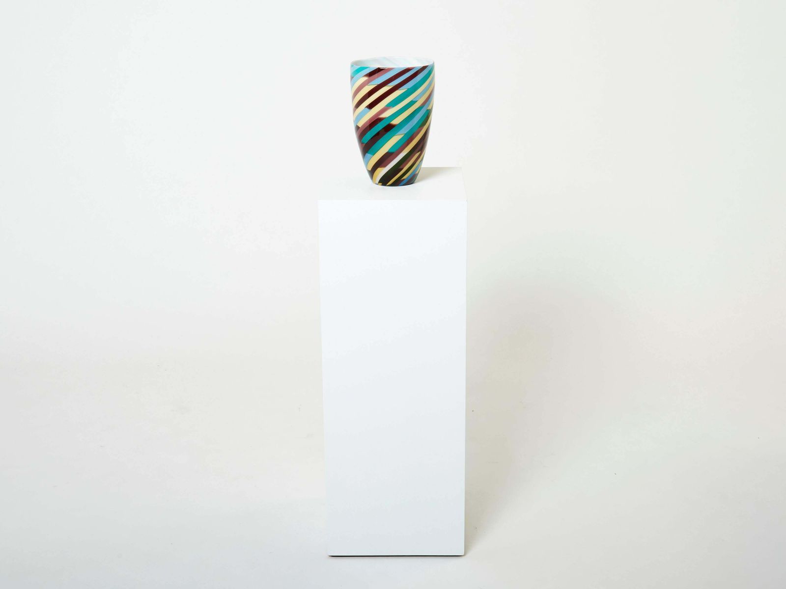 Grand vase Klee en verre soufflé Laura De Santillana pour Venini, 1984 photo buy