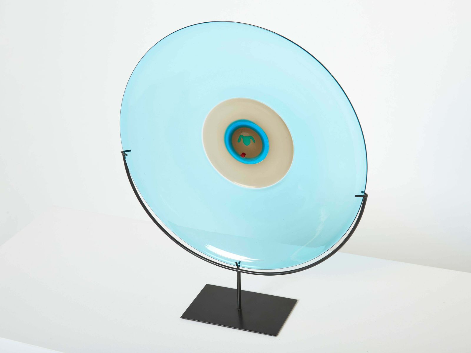 Plateau Polipo Tapio Wirkkala pour Venini, sculpture en verre de Murano, 1990 photo buy