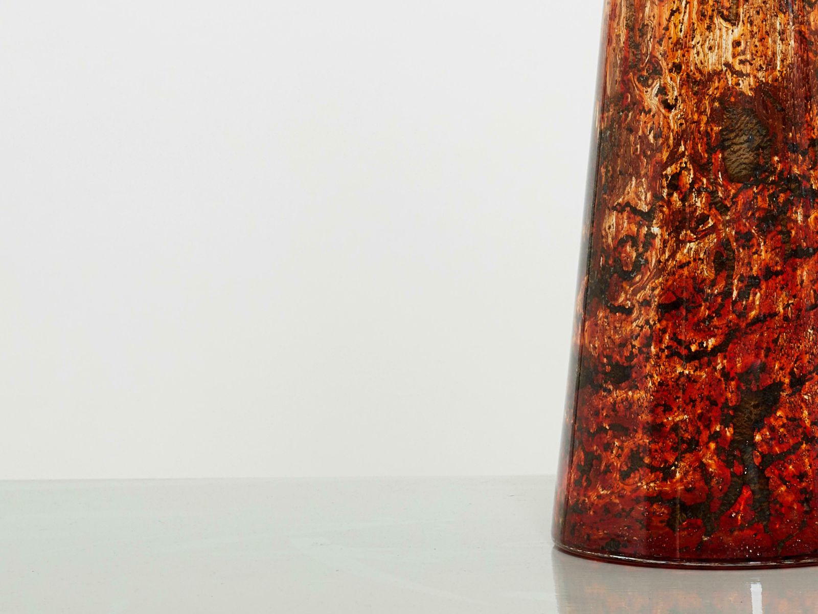 Grand vase en verre de Murano à inclusions, 1970 photo Décoration