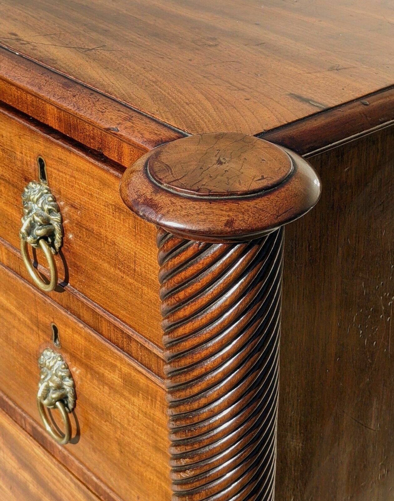Superb Regency Mahogany Chest Of Drawers photo vintage